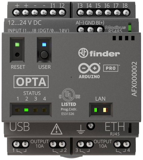 PLC kommunikációs modul 12 V/DC, 24 V/DC, Arduino AFX00002 Opta WiFi 2. kép