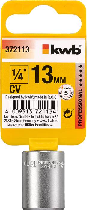 kwb 372113 Dugókulcs betét 13 mm 1/4 2. kép