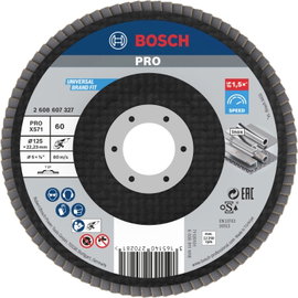 Bosch Accessories 2608607327 X571 Felületcsiszoló korong Ø 125 mm Furat átmérő 22.33 mm Acél 1 db