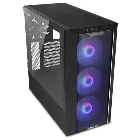 Lian Li Lian Li LANCOOL III Midi-Tower, RGB - schwarz Midi torony Számítógép ház Fekete 2. kép
