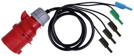 Metrel A 1642 Mérőadapter CEE alj, 32 A, 5 pólusú - Banándugó, 4 mm