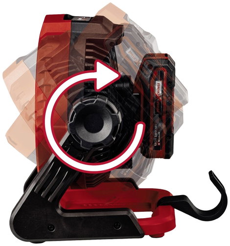 Akkus ventilátor, piros, Einhell GE-CF 18/2200 Li Power X-Change 3. kép