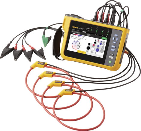 Fluke 1775, Power Quality Analyzer hálózat analizáló készülék adatgyűjtő funkcióval, lakatfogóval