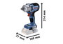 Bosch Professional GDS 18V-450 HC 06019K4001 Akkus ütvecsavarozó 18 V Vele szállított akkuk száma 0 3. bélyegkép