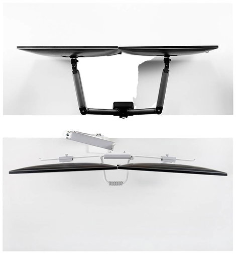 Neomounts DS75-450WH2 2 részes Monitor asztali tartó 43,2 cm (17) - 81,3 cm (32) Fehér Állítható mag 11. kép