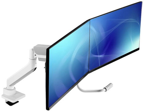 Neomounts DS75-450WH2 2 részes Monitor asztali tartó 43,2 cm (17) - 81,3 cm (32) Fehér Állítható mag 13. kép