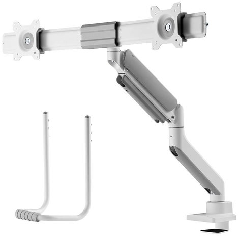 Neomounts DS75-450WH2 2 részes Monitor asztali tartó 43,2 cm (17) - 81,3 cm (32) Fehér Állítható mag 8. kép