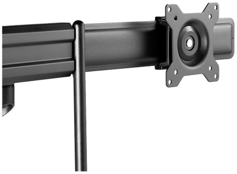 Neomounts DS75-450BL2 2 részes Monitor asztali tartó 43,2 cm (17) - 81,3 cm (32) Fekete, Fekete/kék 10. kép