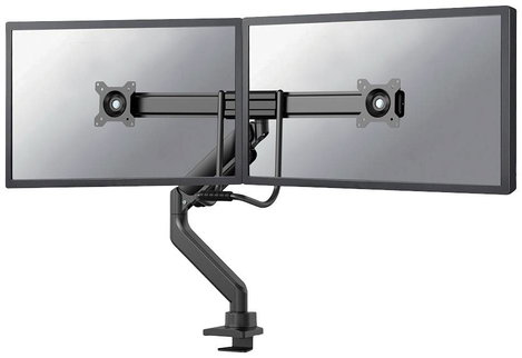 Neomounts DS75-450BL2 2 részes Monitor asztali tartó 43,2 cm (17) - 81,3 cm (32) Fekete, Fekete/kék