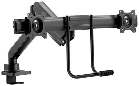 Neomounts DS75-450BL2 2 részes Monitor asztali tartó 43,2 cm (17) - 81,3 cm (32) Fekete, Fekete/kék 3. kép