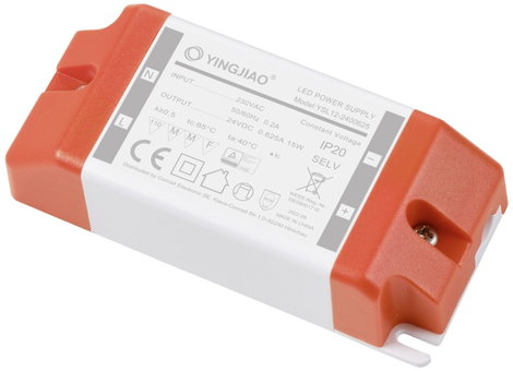 LED transzformátor Állandó feszültségű Fényerő-szabályozó nélkül, Túlterhelés elleni védelem 1 db 3. kép