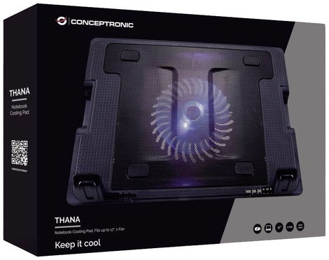 Conceptronic CNBCOOLSTAND1F Notebook állvány hűtő funkcióval Állítható magasság 6. kép