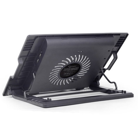 Gembird NBS-1F17T-01 Notebook állvány hűtő funkcióval Állítható magasság 2. kép