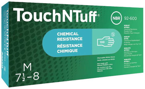 Ansell TouchNTuff® 92600090 100 db Nitril Eldobható kesztyű Méret (kesztyű): 9 2. kép