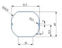 scaleo systems VV-210130-0-C Üreges falú elektronikai doboz (H x Sz x Ma) 48 x 52.5 x 25 mm 1 db 3. bélyegkép