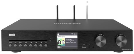 Imperial DABMAN i560 CD Sztereo vevő 2x30 W Fekete CD lejátszó, DAB+, Bluetooth®, USB, WLAN
