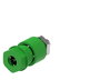 Electro PJP 3230-C-CD1-V Labor csatlakozóaljzat Tű átmérő: 4 mm Zöld 1 db 2. bélyegkép