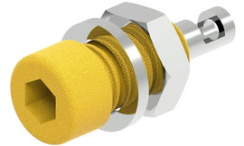 Electro PJP 224-M5-C-CD1-J Labor csatlakozóaljzat Tű átmérő: 2 mm Sárga 1 db