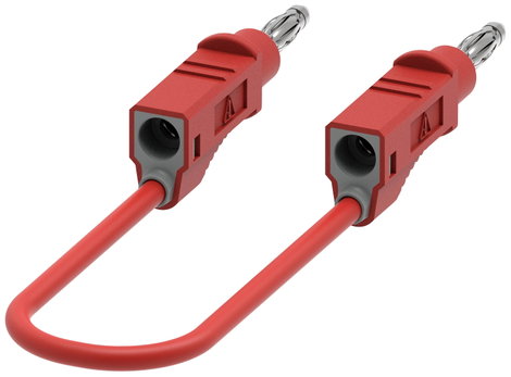 Electro PJP 2110-CD1-25R Mérővezeték [Banándugó - Banándugó] 25 cm Piros 1 db 3. kép