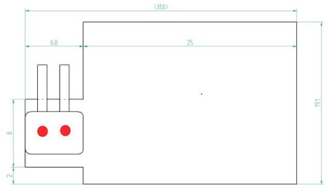 Thermo TECH Polimid Fűtőfólia Öntapadó 24 V 14.4 W Védelmi típus IPX4 (H x Sz) 32 mm x 19 mm 3. kép