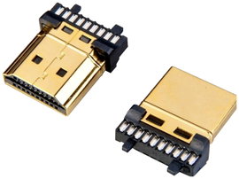 Lyndahl LKHDMICON19 HDMI csatlakozó Pólusszám: 19 Arany 1 db