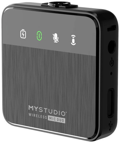Easypix MyStudio® Wireless Mic Duo Rátűzhető Stúdió mikrofon Átviteli mód:Vezetékes, Rádiójel vezérl 16. kép
