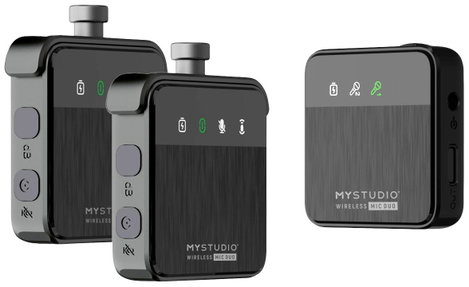 Easypix MyStudio® Wireless Mic Duo Rátűzhető Stúdió mikrofon Átviteli mód:Vezetékes, Rádiójel vezérl 18. kép