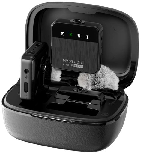 Easypix MyStudio® Wireless Mic Duo Rátűzhető Stúdió mikrofon Átviteli mód:Vezetékes, Rádiójel vezérl 20. kép