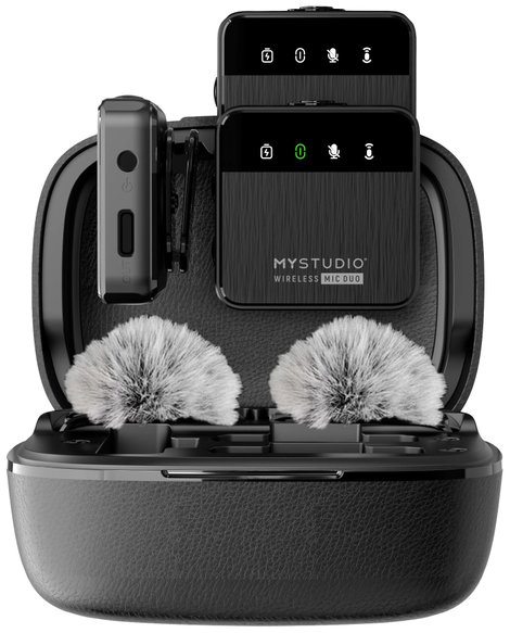 Easypix MyStudio® Wireless Mic Duo Rátűzhető Stúdió mikrofon Átviteli mód:Vezetékes, Rádiójel vezérl 21. kép