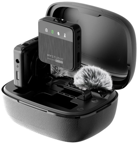 Easypix MyStudio® Wireless Mic Duo Rátűzhető Stúdió mikrofon Átviteli mód:Vezetékes, Rádiójel vezérl 2. kép