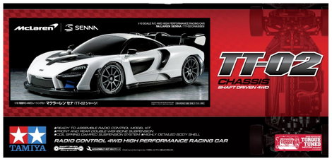 Tamiya 1:10 RC modellautó 1:10 RC McLaren Senna TT-02 4WD TT-02 3. kép