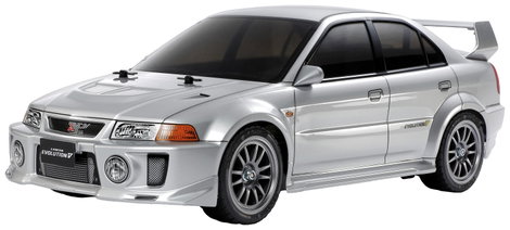 Tamiya 1:10 RC modellautó 1:10 RC Mitsubishi Lancer Evo V TT-02 4WD TT-02
