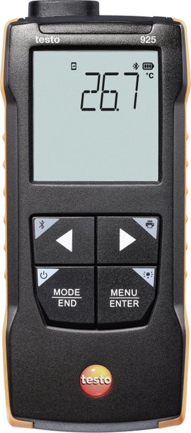 Okos hőmérséklet mérőműszer -50...+1000 °C, K típus, testo 925