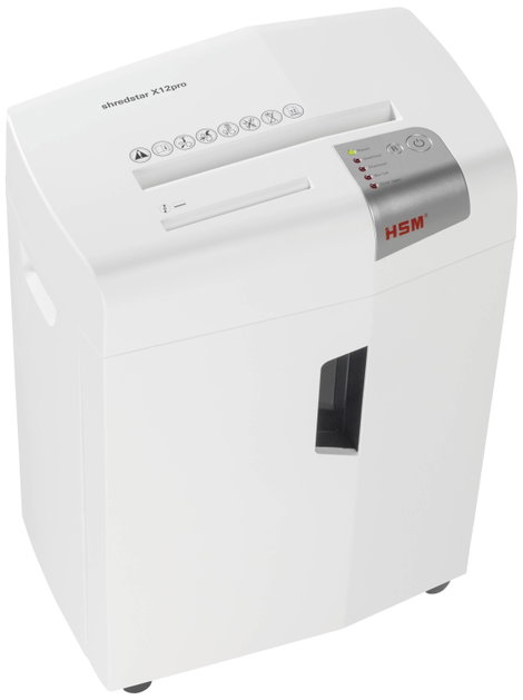HSM shredstar X12pro Iratmegsemmisítő 12 lap CD megsemmisítés, Részecskevágás 2 x 15 mm P-5 26 l Szi
