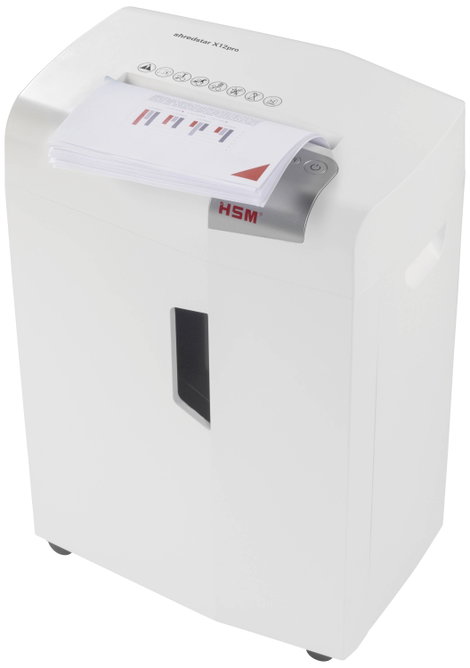 HSM shredstar X12pro Iratmegsemmisítő 12 lap CD megsemmisítés, Részecskevágás 2 x 15 mm P-5 26 l Szi 3. kép
