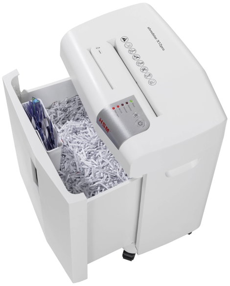 HSM shredstar X12pro Iratmegsemmisítő 12 lap CD megsemmisítés, Részecskevágás 2 x 15 mm P-5 26 l Szi 6. kép
