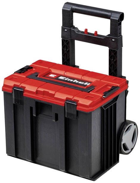 Einhell E-Case L with wheels 4540014 Szállító kocsi Műanyag Fekete, Piros (H x Sz x Ma) 444 x 330 x 2. kép