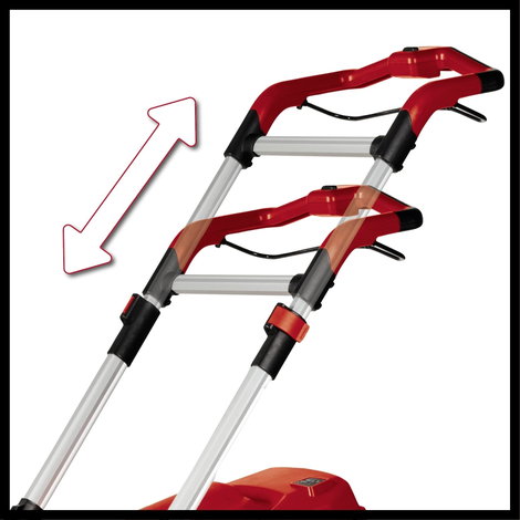 Einhell RASARRO 36/42 (2x5,2Ah) Akku Fűnyíró 2 db akkuval, Töltővel, Gyorsszorítóval, Beállítható ár 4. kép