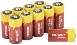 VOLTCRAFT CR123A 10pcs CR-123A Fotóelem Lítium 1500 mAh 3 V 10 db