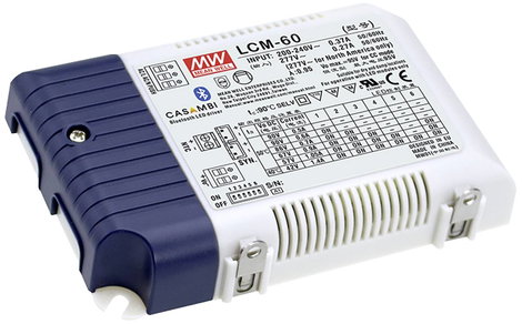 Mean Well LCM-60DA2 LED meghajtó 60.3 W 1.4 A 2 - 90 V 1 db