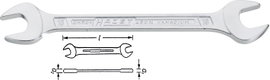Kettős villáskulcs 6/7 mm, Hazet 450N-6X7