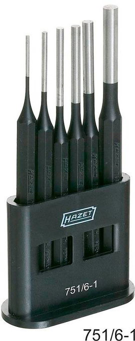 Sasszegkiütő készlet, 6 részes, Hazet 751/6-1