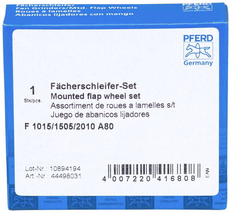 PFERD 44498031 Lapos csiszolószerszámok SET F 1015/1505/2010 A 80 1 készlet 2. kép