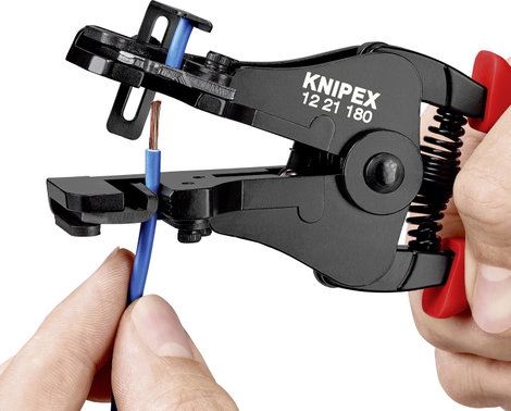 Huzalcsupaszító fogó alakkésekkel, 0,5-6 mm², AWG 20-10, Knipex 12 21 180 EAN 3. kép