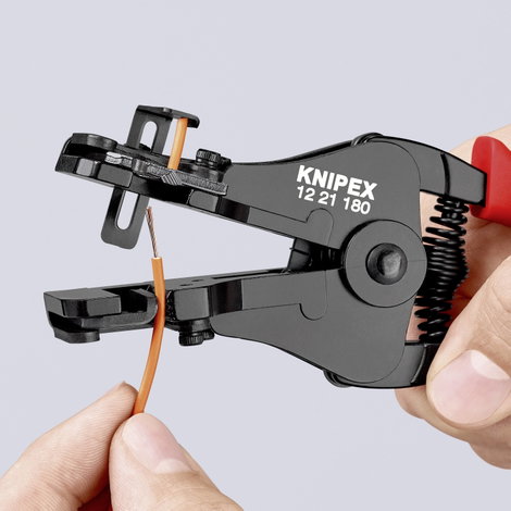 Huzalcsupaszító fogó alakkésekkel, 0,5-6 mm², AWG 20-10, Knipex 12 21 180 EAN 5. kép