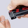 Knipex 12 80 100 SB vékony vezeték és huzal csupaszoló, blankoló kés, drótvágóval 0.3-tól 1 mm-ig bélyegkép