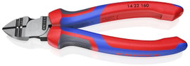 Huzalcsupaszító-oldalcsípőfogó, lágy/közepes huzal: 2,5/1,5 mm, Knipex 14 22 160