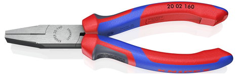 Laposfogó 160 mm, rövid, széles pofa, Knipex 20 02 160 2. kép