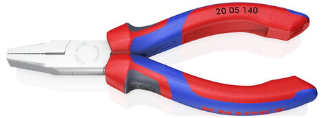 Laposfogó 140 mm, rövid, széles pofa, Knipex 20 05 140 3. kép