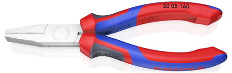 Laposfogó 160 mm, rövid, széles pofa, Knipex 20 05 160 2. kép